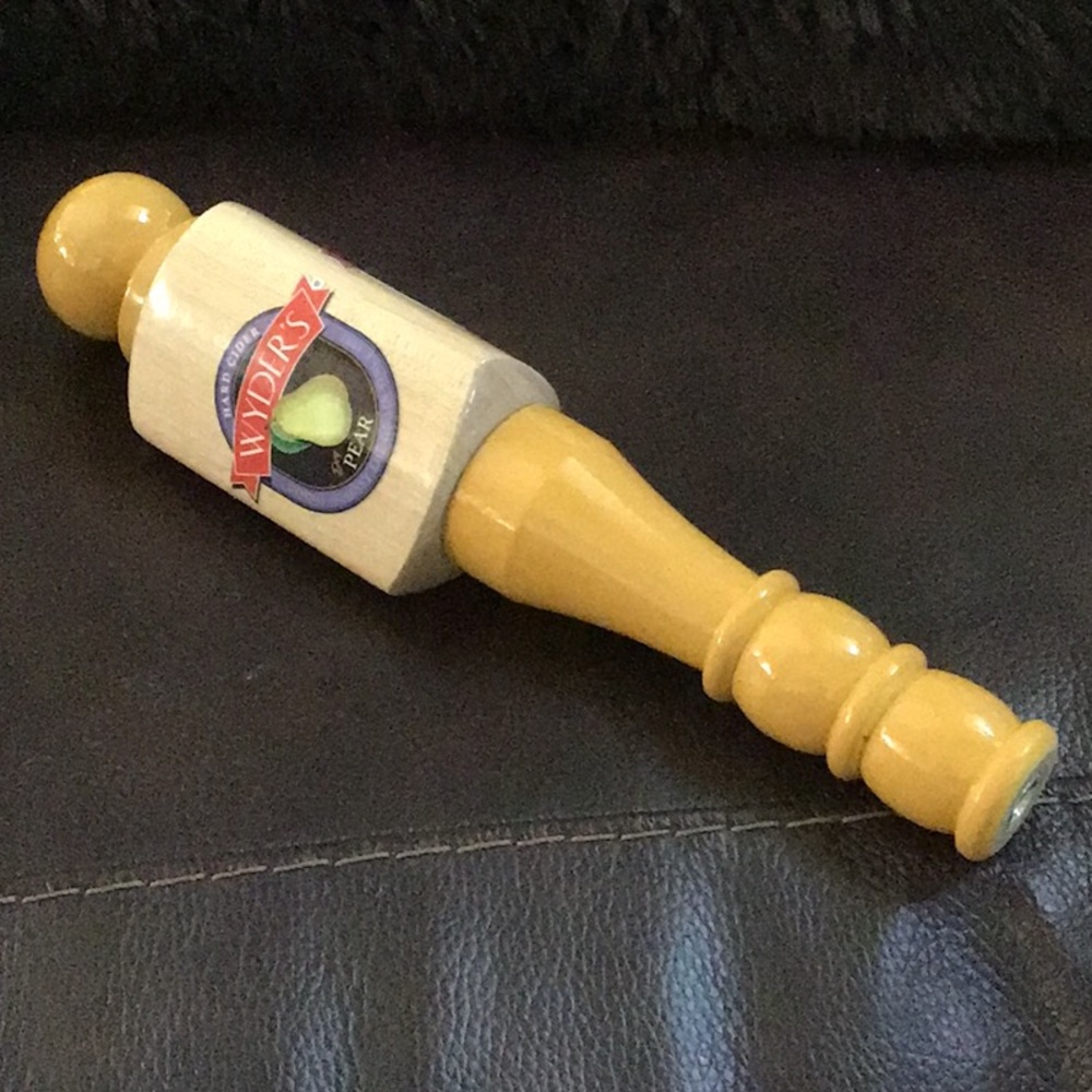 🍻 WYDER'S HARD CIDER Dry Pear Collectible Craft Beer Tap Handle 3-Sided